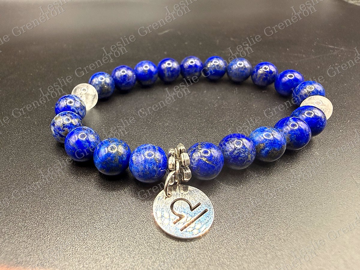 Bracelet L'Equilibre de la Balance en pierres naturelles — Lapis-lazuli
