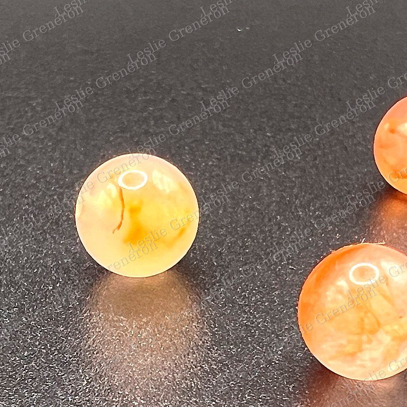 Perles de cornaline