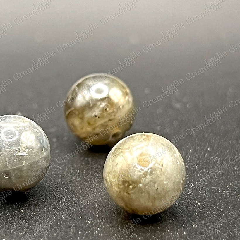 Perles de Labradorite noire