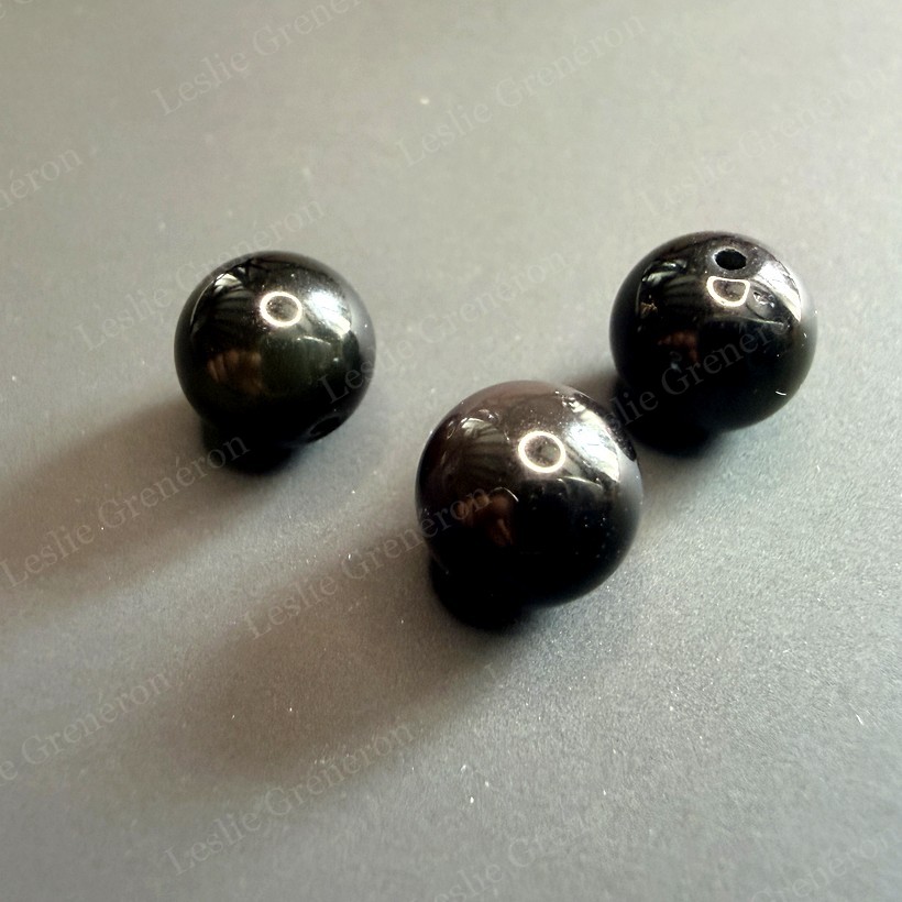 Perles de Obsidienne œil céleste