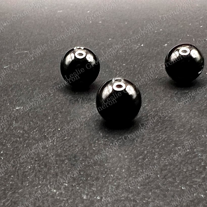 Perles de Onyx noir